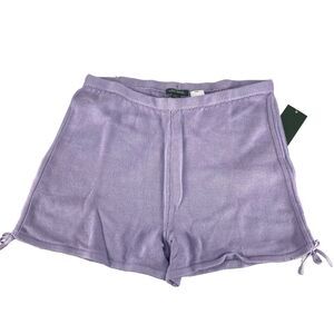 Wild Fable Lavender Knit Sweater Lounge Shorts NWT 100% Cotton S Purple